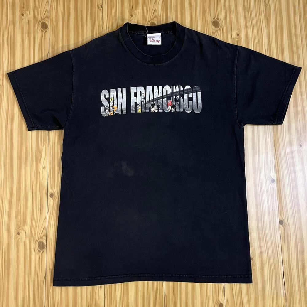 VTG 00s The Disney Store San Francisco BLK Graphic Tee